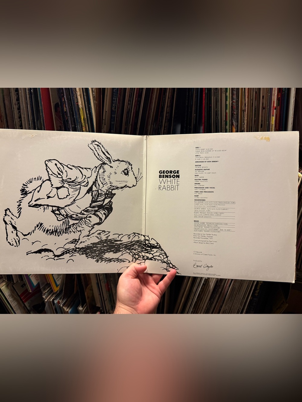 George Benson White Rabbit Vinyl Album - Picture 3 of 5